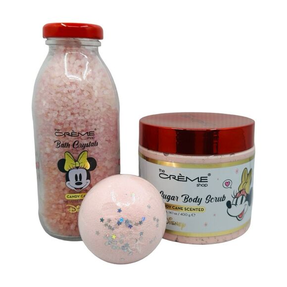 The Crème Shop x Disney Sweetheart Spa Set - Bath Bomb, Body Scrub, Crystals - Picture 1 of 9